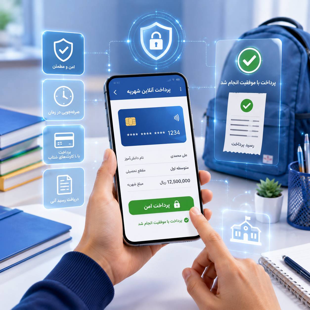 پرداخت آنلاین شهریه